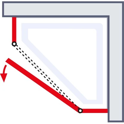 Schulte Fünfeckdusche Mit Drehtür Alexa Style 2.0 Chromoptik BxHxT 90x90x192 Cm 7 Schulte Fünfeckdusche Mit Drehtür Alexa Style 2.0 Chromoptik BxHxT 90x90x192 Cm - Image 5