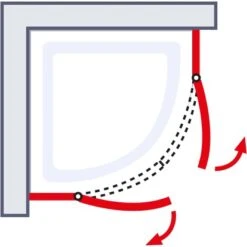 Schulte Runddusche Alexa Style 2.0 Echtglas 4-tlg. Alu-Natur 90 Cm X 90 Cm -Badkomfort Verkauf 4060991019685 2053 6