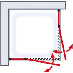 Schulte Eckeinstieg Mit Drehtür Alexa Style 2.0 Chromoptik BxHxT 90x90x192 Cm 9 Schulte Eckeinstieg Mit Drehtür Alexa Style 2.0 Chromoptik BxHxT 90x90x192 Cm -Badkomfort Verkauf 4060991019890 2053 03