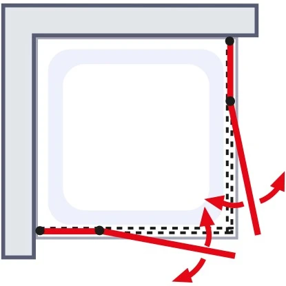 Schulte Eckeinstieg Mit Drehtür Alexa Style 2.0 Chromoptik BxHxT 90x90x192 Cm 5 Schulte Eckeinstieg Mit Drehtür Alexa Style 2.0 Chromoptik BxHxT 90x90x192 Cm - Image 3