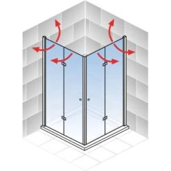 Schulte Eckeinstieg Mit Drehtür Alexa Style 2.0 Chromoptik BxHxT 90x90x192 Cm 10 Schulte Eckeinstieg Mit Drehtür Alexa Style 2.0 Chromoptik BxHxT 90x90x192 Cm -Badkomfort Verkauf 4060991019890 2053 04