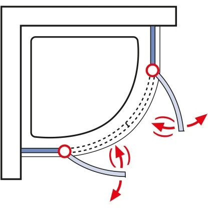 Schulte Runddusche Mit Drehtüren MasterClass BxTxH 80 X 80 X 200 Cm 5 Schulte Runddusche Mit Drehtüren MasterClass BxTxH 80 X 80 X 200 Cm - Image 3