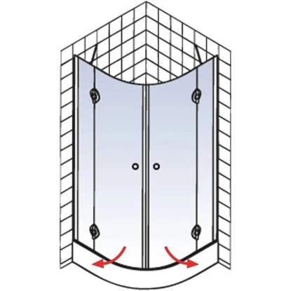 Schulte Runddusche Mit Drehtüren MasterClass BxTxH 80 X 80 X 200 Cm 6 Schulte Runddusche Mit Drehtüren MasterClass BxTxH 80 X 80 X 200 Cm - Image 4