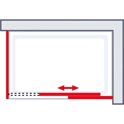 Schulte Schiebetür Inkl. Seitenwand MasterClass Chromoptik BxTxH 140x80x200 Cm 5 Schulte Schiebetür Inkl. Seitenwand MasterClass Chromoptik BxTxH 140x80x200 Cm - Image 3