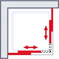 Schulte Schiebetür Als Eckeinstieg MasterClass Chromoptik BxTxH 90 X 90 X 200 Cm -Badkomfort Verkauf 4060991029134 2053 03