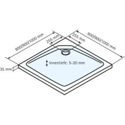 Schulte ExpressPlus Duschwanne Quadrat Extraflach Alpinweiß 100 X 100 Cm 10 Schulte ExpressPlus Duschwanne Quadrat Extraflach Alpinweiß 100 X 100 Cm -Badkomfort Verkauf 4060991036958 2053 5