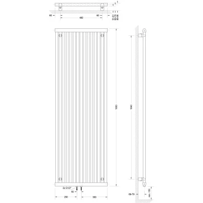 Schulte ExpressPlus Design-Heizkörper Kiel Mittenanschluss 1232 W Alpinweiß 5 Schulte ExpressPlus Design-Heizkörper Kiel Mittenanschluss 1232 W Alpinweiß - Image 3