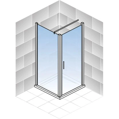 Schulte ExpressPlus Drehtür AlexaStyle2.0 Alunatur Hell 80x80x192cm 6 Schulte ExpressPlus Drehtür AlexaStyle2.0 Alunatur Hell 80x80x192cm - Image 4