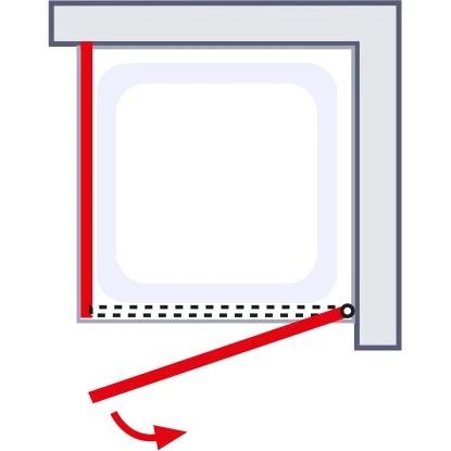 Schulte ExpressPlus Drehtür AlexaStyle2.0 Alunatur Hell 80x80x192cm 7 Schulte ExpressPlus Drehtür AlexaStyle2.0 Alunatur Hell 80x80x192cm - Image 5
