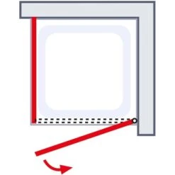 Schulte ExpressPlus Drehtür Seitenwand AlexaStyle2.0Dekor Liane 80cm -Badkomfort Verkauf 4060991037535 2053 6
