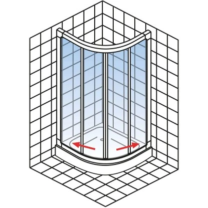 Schulte ExpressPlus Runddusche Kristall/Trend Inkl. Duschwanne 80x80cm 7 Schulte ExpressPlus Runddusche Kristall/Trend Inkl. Duschwanne 80x80cm - Image 5