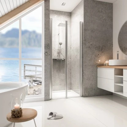 Schulte ExpressPlus Pendeltür In Nische Garant Chromoptik 90x200cm 3 Schulte ExpressPlus Pendeltür In Nische Garant Chromoptik 90x200cm