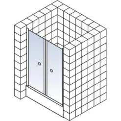 Schulte ExpressPlus Pendeltür In Nische Garant Chromoptik 90x200cm 10 Schulte ExpressPlus Pendeltür In Nische Garant Chromoptik 90x200cm -Badkomfort Verkauf 4060991038617 2053 5