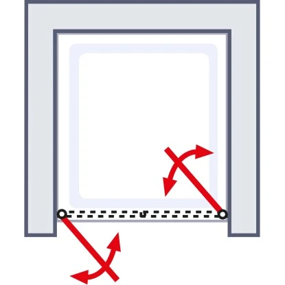 Schulte ExpressPlus Pendeltür In Nische Garant Chromoptik 90x200cm 7 Schulte ExpressPlus Pendeltür In Nische Garant Chromoptik 90x200cm - Image 5