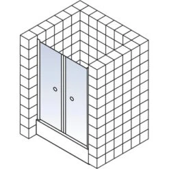 Schulte ExpressPlus Pendeltür Garant Chromoptik Klar Hell 100x200cm -Badkomfort Verkauf 4060991038631 2053 5