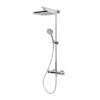 Schulte ExpressPlus Duschsystem Rain Mit Thermostat Verchromt Duschkopf Eckig 2 Schulte ExpressPlus Duschsystem Rain Mit Thermostat Verchromt Duschkopf Eckig -Badkomfort Verkauf 4060991038907 2053 2