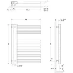 Schulte Design-Heizkörper Bologna 81 Cm X 60 Cm Alpinweiß Version Links -Badkomfort Verkauf 4060991039911 2053 3