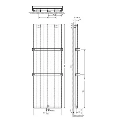 Schulte Design-Heizkoerper New York Spiegel Mit 1070 W Leistung In Anthrazit, 18 4 Schulte Design-Heizkoerper New York Spiegel Mit 1070 W Leistung In Anthrazit, 18 - Image 2