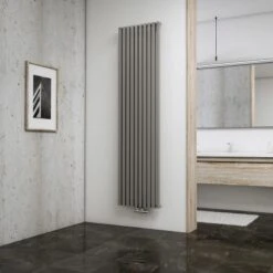 Schulte Design-Heizkoerper Lyon Mit 1094 W Leistung In Reflex-Grau, 1800x462mm