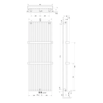 Schulte Design-Heizkoerper Lyon Mit 1422 W Leistung In Anthrazit, 1800x606mm 4 Schulte Design-Heizkoerper Lyon Mit 1422 W Leistung In Anthrazit, 1800x606mm - Image 2