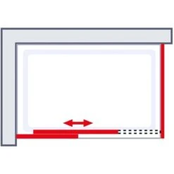 Schulte Seitenwand Für Schiebetür Kristall/Trend Chromoptik Grau Anthr. 200x90cm -Badkomfort Verkauf 4060991044960 2053 4