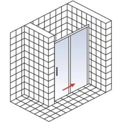Schulte Schiebetür In Nische Kristall Trend 2-teilig BxH 140 X 200 Cm 12 Schulte Schiebetür In Nische Kristall Trend 2-teilig BxH 140 X 200 Cm -Badkomfort Verkauf 4060991044977 2053 5