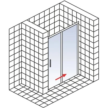 Schulte Schiebetür In Nische Kristall Trend 2-teilig BxH 140 X 200 Cm 7 Schulte Schiebetür In Nische Kristall Trend 2-teilig BxH 140 X 200 Cm - Image 5