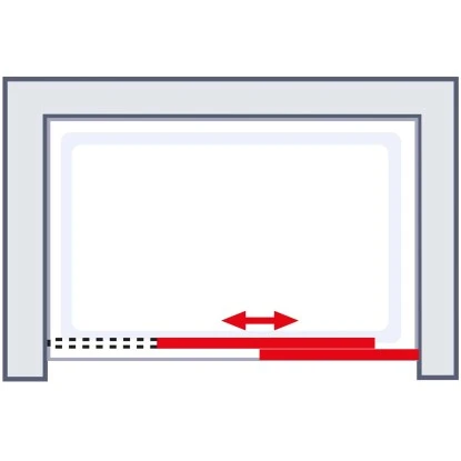 Schulte Schiebetür In Nische Kristall Trend 2-teilig BxH 140 X 200 Cm 8 Schulte Schiebetür In Nische Kristall Trend 2-teilig BxH 140 X 200 Cm - Image 6