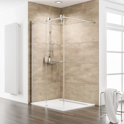 Schulte Duschwand Walk In Mit Schiebetür Festelement Links BxH 120 X 200 Cm 3 Schulte Duschwand Walk In Mit Schiebetür Festelement Links BxH 120 X 200 Cm