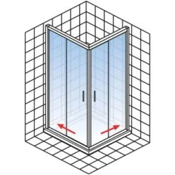 Schulte Eckeinstieg II Ohne Unteres Profil Kristall Trend Alu-Natur 200 X 90 Cm 10 Schulte Eckeinstieg II Ohne Unteres Profil Kristall Trend Alu-Natur 200 X 90 Cm -Badkomfort Verkauf 4060991047473 2053 AI 03
