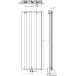 Schulte Design-Heizkörper New York 1.070 W Alpinweiß -Badkomfort Verkauf 4060991050695 2053 6