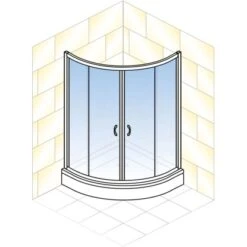 Schulte ExpressPlus Runddusche Sunny Sicherheitsglas Alpinweiß 190x90x90cm -Badkomfort Verkauf 4060991051098 2053 5