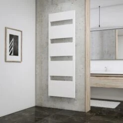Schulte Design-Heizkörper Turin Alpinweiß 600 W HxB 170,3x50,5 Cm