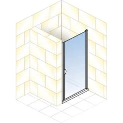 Schulte ExpressPlus Drehtür Sunny In Nische 180 X 80 Cm Alu Natur -Badkomfort Verkauf 4060991055218 2053 5