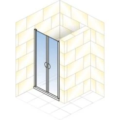 Schulte ExpressPlus Pendeltür Sunny In Nische 180x75cm Alu Natur 8 Schulte ExpressPlus Pendeltür Sunny In Nische 180x75cm Alu Natur -Badkomfort Verkauf 4060991055256 2053 5