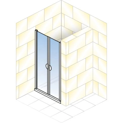 Schulte ExpressPlus Pendeltür Sunny In Nische 180x75cm Alu Natur 5 Schulte ExpressPlus Pendeltür Sunny In Nische 180x75cm Alu Natur - Image 3
