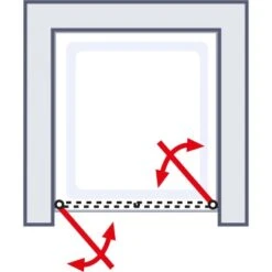 Schulte ExpressPlus Pendeltür Sunny In Nische 180x75cm Alu Natur 9 Schulte ExpressPlus Pendeltür Sunny In Nische 180x75cm Alu Natur -Badkomfort Verkauf 4060991055256 2053 6
