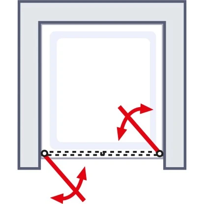 Schulte ExpressPlus Pendeltür Sunny In Nische 180x75cm Alu Natur 6 Schulte ExpressPlus Pendeltür Sunny In Nische 180x75cm Alu Natur - Image 4