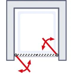 Schulte Alexa Style 2.0 Pendeltür In Nische BlackStyle 80 X 192cm 9 Schulte Alexa Style 2.0 Pendeltür In Nische BlackStyle 80 X 192cm -Badkomfort Verkauf 4060991055881 2053 6