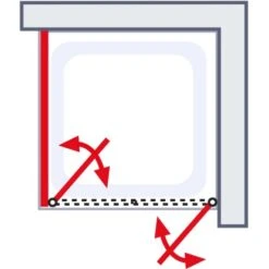 Schulte ExpressPlus Set Duschkabine Pendeltür Garant Mit Duschwanne 200x80cm -Badkomfort Verkauf 4060991056017 2053 6