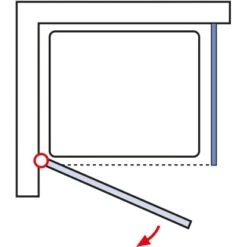 Schulte ExpressPlus Set Duschkabine Mit Drehtür Garant Mit Duschwanne 200x80 -Badkomfort Verkauf 4060991056222 2053 5
