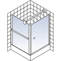 Schulte ExpressPlus Set Duschkabine Mit Drehtür Garant Mit Duschwanne 200x80 -Badkomfort Verkauf 4060991056222 2053 6