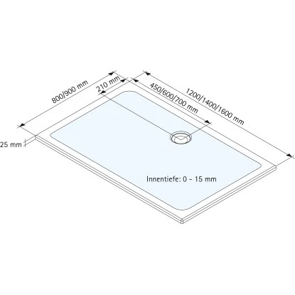 Schulte ExpressPlus Duschwanne Schulte Plan Eckig Mineralguss 90x140cm 7 Schulte ExpressPlus Duschwanne Schulte Plan Eckig Mineralguss 90x140cm - Image 5