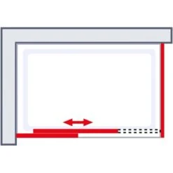 Schulte Alexa Style 2.0 Schiebetür Inkl. Seitenwand BlackStyle 120 X 80 X 200cm -Badkomfort Verkauf 4060991056710 2053 6