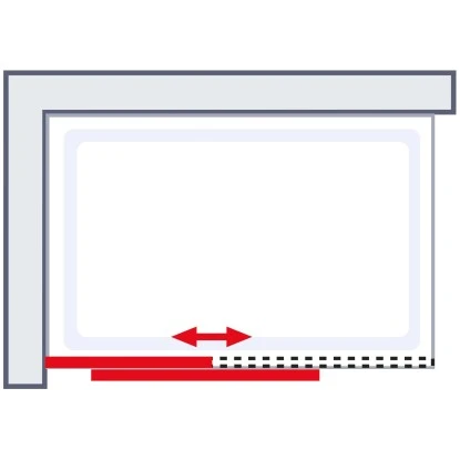 Schulte Alexa Style 2.0 Duschwand Walk In Schiebetür BlackStyle120 X 200cm 7 Schulte Alexa Style 2.0 Duschwand Walk In Schiebetür BlackStyle120 X 200cm - Image 5