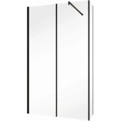 Schulte Alexa Style 2.0 Duschwand Walk In Loft 2-tlg BlackStyle 120 X 30 X 200cm -Badkomfort Verkauf 4060991056741 2053 2