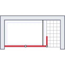 Schulte Alexa Style 2.0 Duschwand Walk In Loft 2-tlg BlackStyle 120 X 30 X 200cm -Badkomfort Verkauf 4060991056741 2053 6