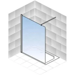 Schulte Alexa Style 2.0 Duschwand Walk In BlackStyle Atelier 1 Dekor 90 X 200cm -Badkomfort Verkauf 4060991056772 2053 5