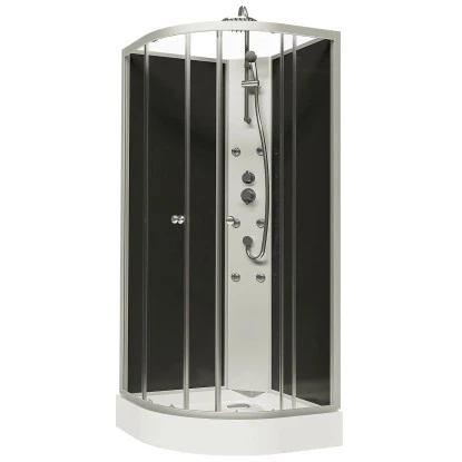 Schulte ExpressPlus Wellnesskabine Rhodos Mit Schiebetür Alu Natur 225x85x85cm 4 Schulte ExpressPlus Wellnesskabine Rhodos Mit Schiebetür Alu Natur 225x85x85cm - Image 2