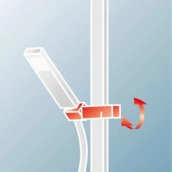 Schulte ExpressPlus Duschsystem Rain II Square Mit Thermostat Und Ablage -Badkomfort Verkauf 4060991058776 2053 7